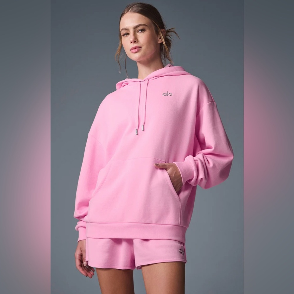 ALO Yoga Sweet Pink Oversized Hoodie